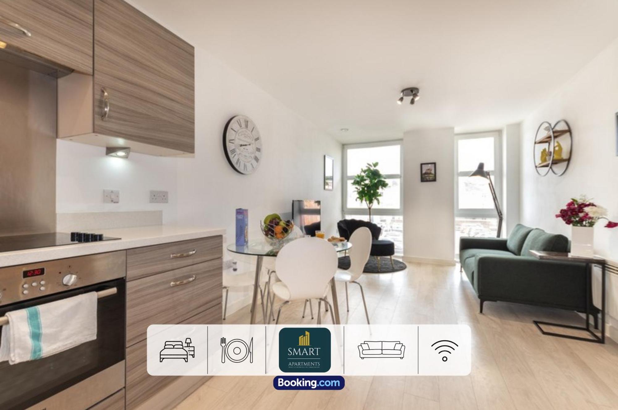 Spacious City Center Apartment By Smart Apartments Short Lets & Serviced Accommodation Apartment Southampton With Free Wifi المظهر الخارجي الصورة