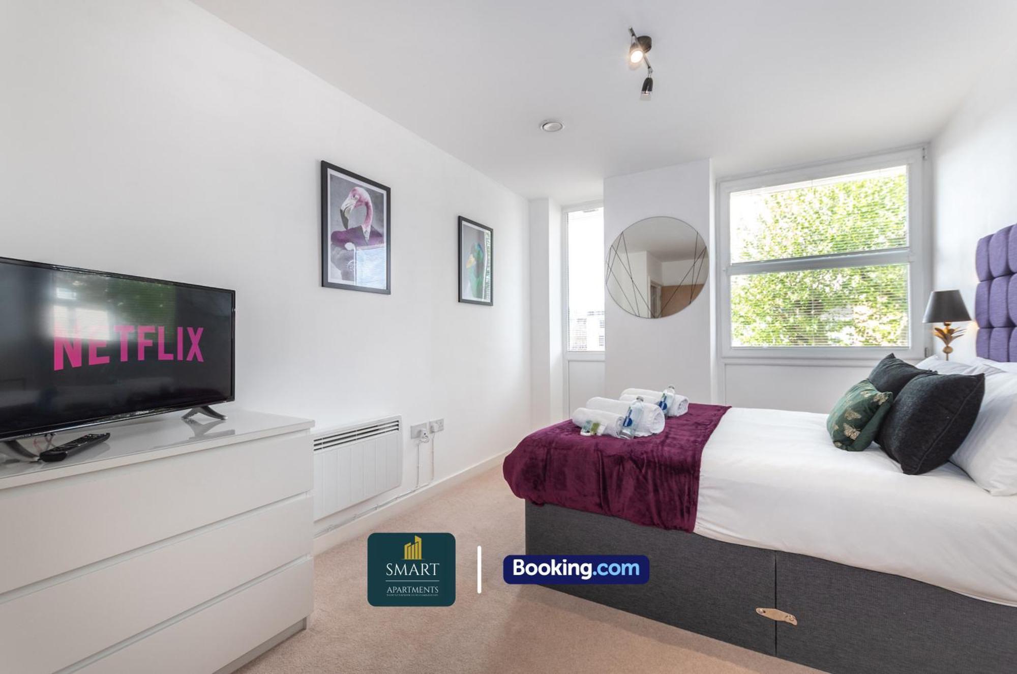 Spacious City Center Apartment By Smart Apartments Short Lets & Serviced Accommodation Apartment Southampton With Free Wifi المظهر الخارجي الصورة